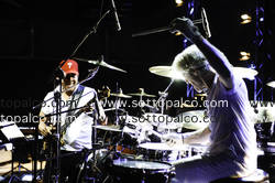 Foto concerto live STEWART COPELAND e STANLEY CLARKE 
Roma Incontra il Mondo 
Laghetto di Villa Ada 
Roma 17 luglio 2012